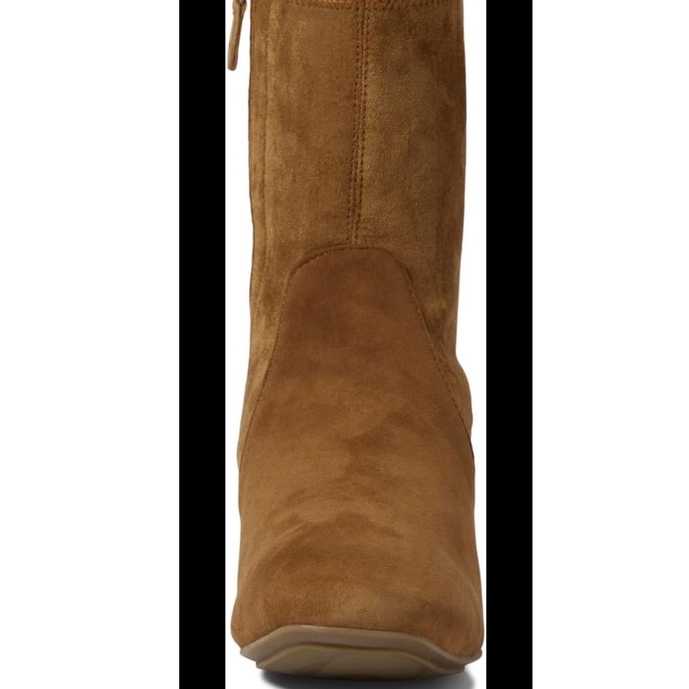 Gentle Souls Kenneth Cole Eliza Cognac Brown Water Resistant Suede Boots 9 - Picture 3 of 12